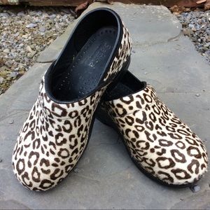Sanita 36 Leopard Print - Safari - Danish Clog